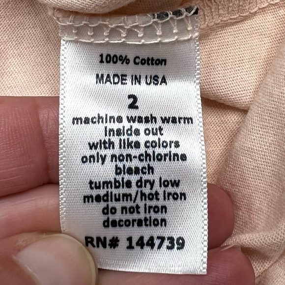 No Curfew San Francisco Skyline Crewneck Graphic Short Sleeve T-Shirt Blush Sz S - Picture 6 of 6